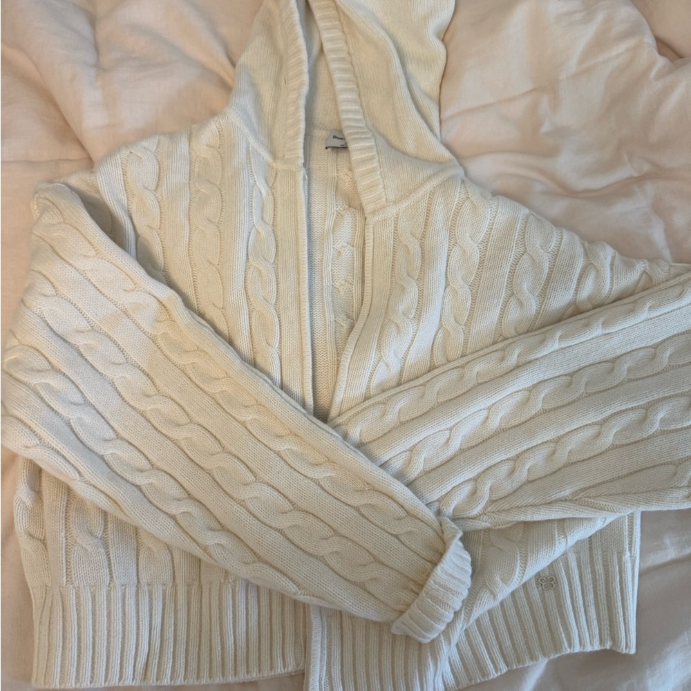 Sunday Best Cable Knit Cardigan - Cream